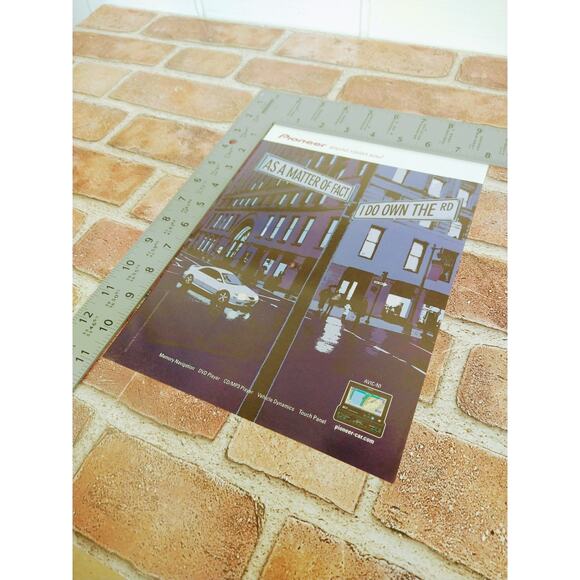 2004 Pioneer AVIC-N1 Print Ad Street Signs Crossroads Matter of Fact Own Road - Picture 4 of 7